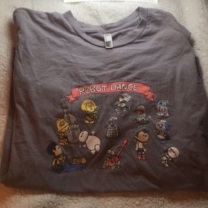 Peanuts Robot Dance Fun Tshirt XL